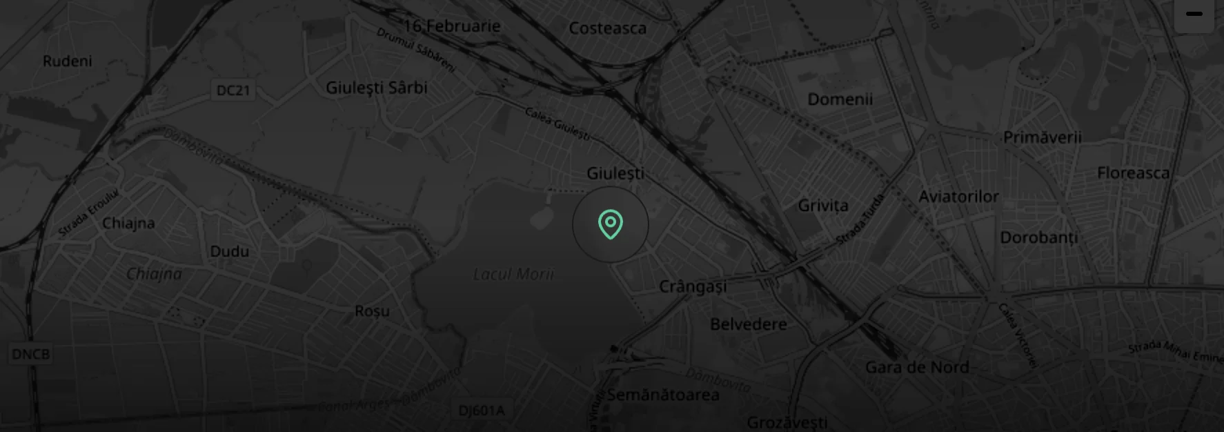 Map showing the HexagonX office location in Bucharest