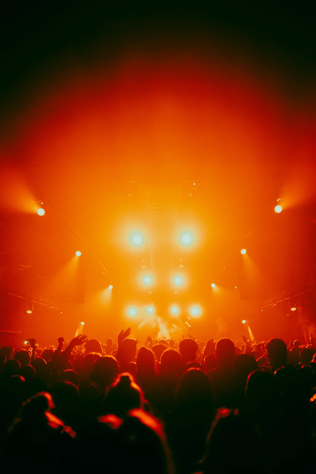 HexagonX audience in front of an illuminated event stage